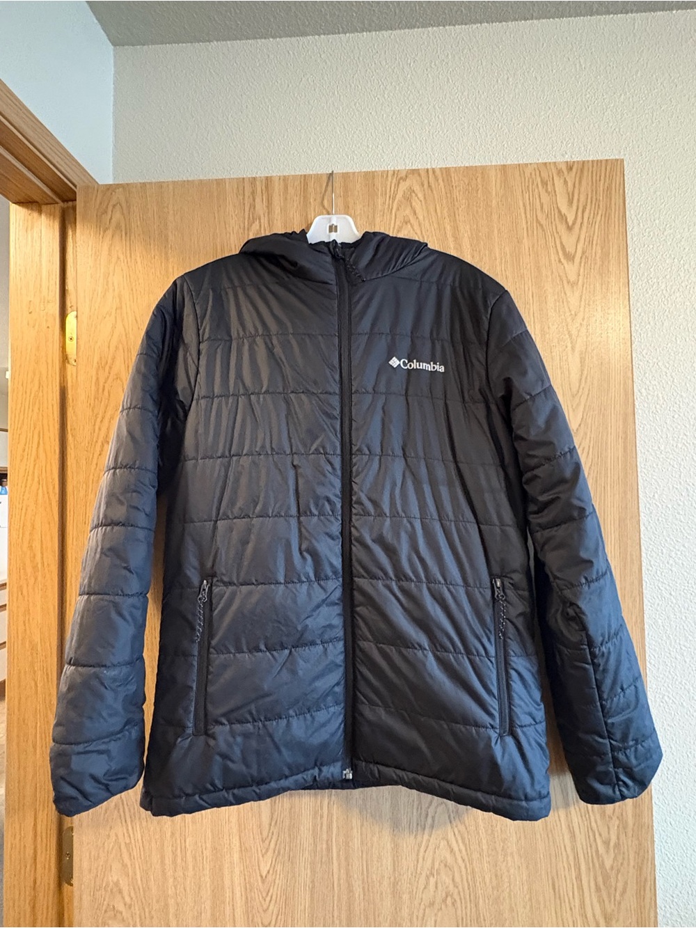 Columbia Black Quilted Hooded Puffer Jacket